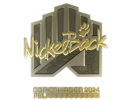 Klistermærke | NickelBack (Guld) | Copenhagen 2024