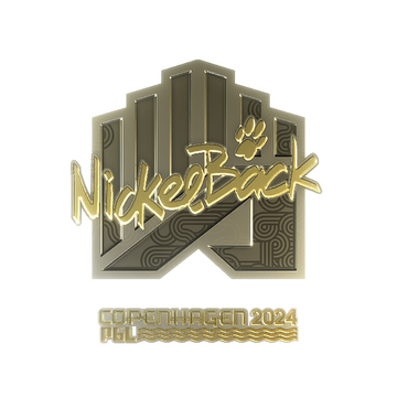 Sticker | NickelBack (Gold) | Copenhagen 2024 image 360x360