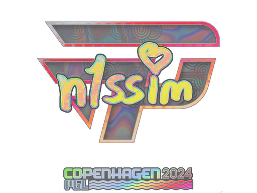 Samolepka | n1ssim (holografická) | PGL Copenhagen 2024