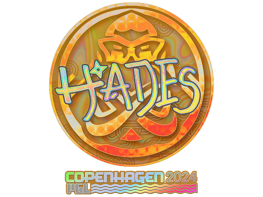 Наліпка | hades (голографічна) | Копенгаген 2024