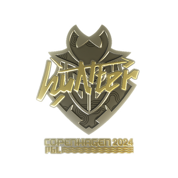 Sticker | huNter- (Gold) | Copenhagen 2024 image 360x360