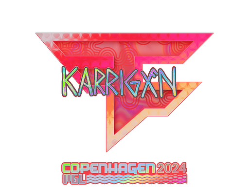 Стикер | karrigan (холограмен) | Copenhagen 2024