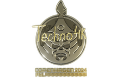 Sticker | Techno4K (Gold) | Copenhagen 2024