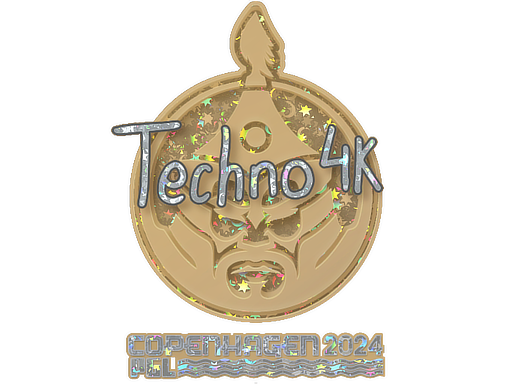 Sticker | Techno4K (Glitter) | Copenhagen 2024