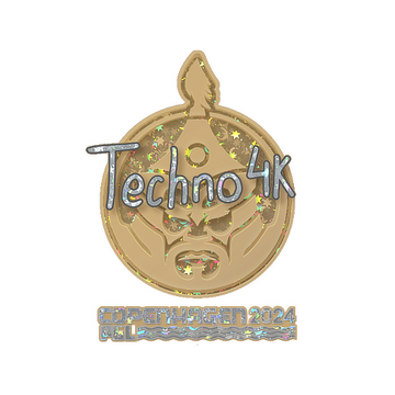 Sticker | Techno4K (Glitter) | Copenhagen 2024 image 360x360