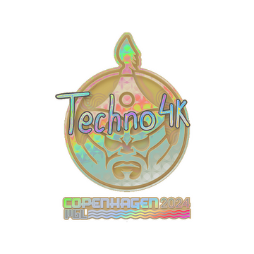 Sticker | Techno4K (Holo) | Copenhagen 2024 image 360x360