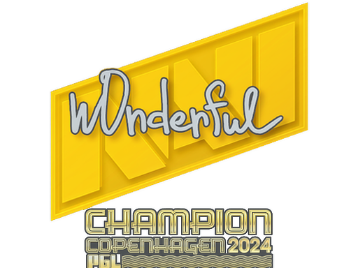 Adesivo | w0nderful | Campeões do Copenhague 2024