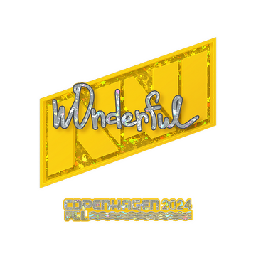 Sticker | w0nderful (Glitter) | Copenhagen 2024 image 360x360