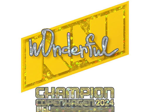 Sticker | w0nderful (Glitter, Champion) | Copenhagen 2024