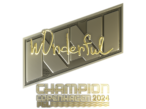 스티커 | w0nderful(금박, 우승팀) | 코펜하겐 2024