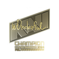 Sticker | w0nderful (Gold, Champion) | Copenhagen 2024 image 120x120