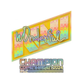 Sticker | w0nderful (Holo, Champion) | Copenhagen 2024 image 120x120