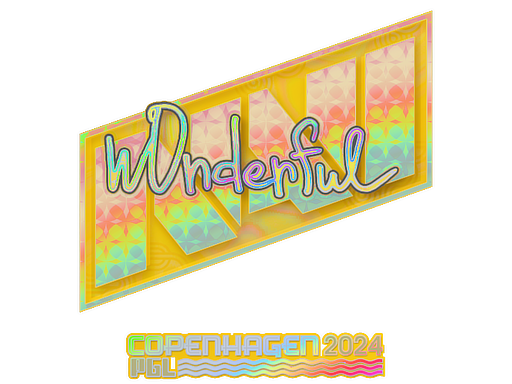 스티커 | w0nderful(홀로그램) | 코펜하겐 2024
