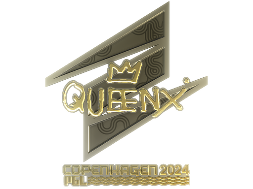 Наліпка | Queenix (золота) | Копенгаген 2024