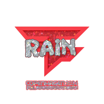 Sticker | rain (Glitter) | Copenhagen 2024 image 360x360