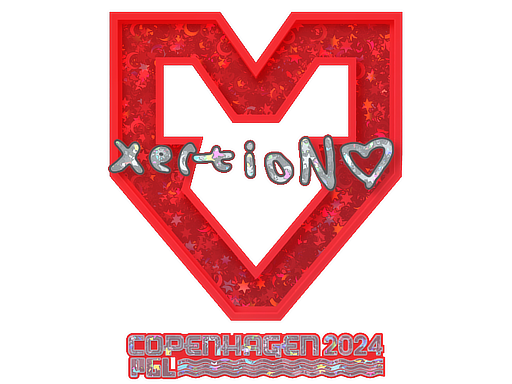 스티커 | xertioN(반짝이) | 코펜하겐 2024