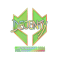 Sticker | decenty (Holo) | Copenhagen 2024 image 120x120