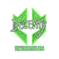 Sticker | decenty (Glitter) | Copenhagen 2024 image 120x120