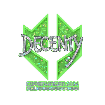 Sticker | decenty (Glitter) | Copenhagen 2024 image 360x360