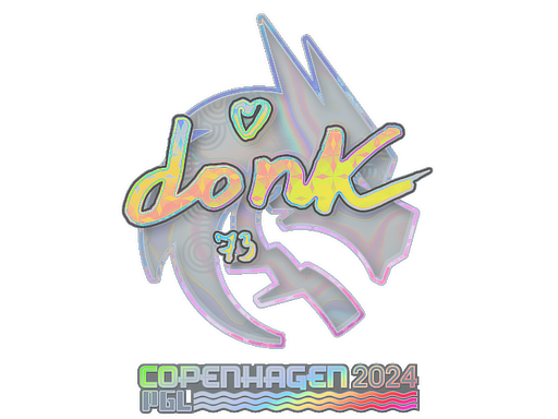 스티커 | donk(홀로그램) | 코펜하겐 2024