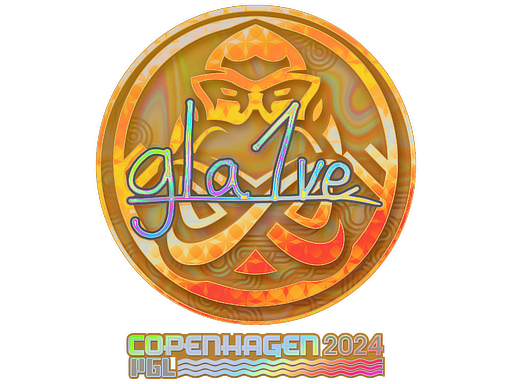 Adesivo | gla1ve (Holográfico) | Copenhague 2024