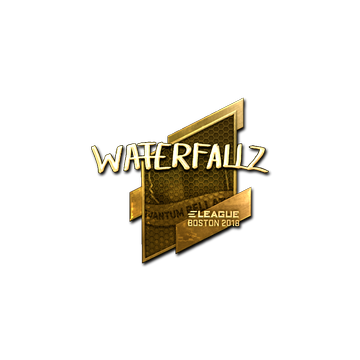 Sticker | waterfaLLZ (Gold) | Boston 2018 image 360x360