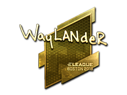 สติกเกอร์ | wayLander (ทอง) | Boston 2018