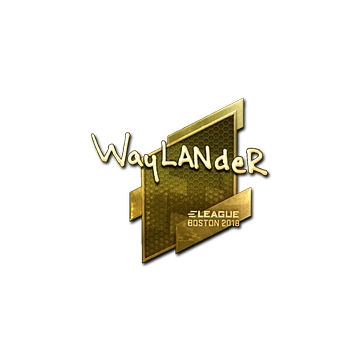Sticker | wayLander (Gold) | Boston 2018 image 360x360