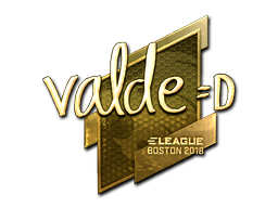 Aufkleber | v4lde (Gold) | Boston 2018