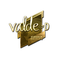 Sticker | v4lde (Gold) | Boston 2018 image 120x120