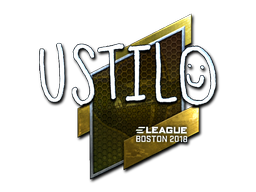 Наклейка | USTILO (металлическая) | Бостон 2018