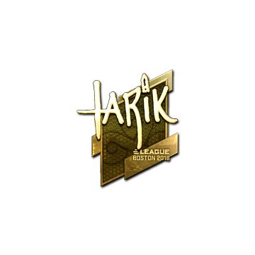 Sticker | tarik (Gold) | Boston 2018 image 360x360
