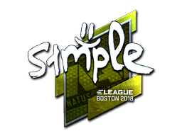 Sticker | s1mple (Foil) | Boston 2018