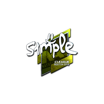 Sticker | s1mple (Foil) | Boston 2018 image 360x360