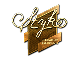 Sticker | STYKO (Goud) | Boston 2018