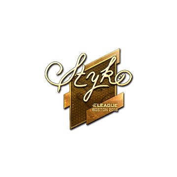 Sticker | STYKO (Gold) | Boston 2018 image 360x360
