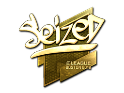 貼紙 | seized（黃金）| Boston 2018