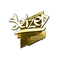 Sticker | seized (Gold) | Boston 2018 image 120x120