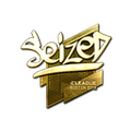 Sticker | seized (Gold) | Boston 2018 image 120x120