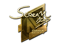 ステッカー | ScreaM (ゴールド) | Boston 2018