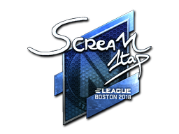 Наклейка | ScreaM (металлическая) | Бостон 2018