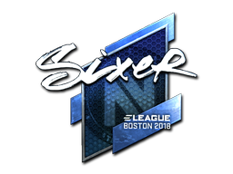 Sticker | SIXER (Foil) | Boston 2018