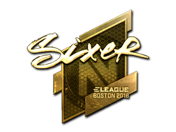 Autocolante | SIXER (Gold) | Boston 2018