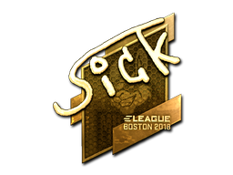 Adesivo | SicK (Dourado) | Boston 2018