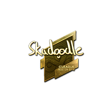 Sticker | Skadoodle (Gold) | Boston 2018 image 360x360