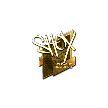 Sticker | shox (Gold) | Boston 2018 image 360x360