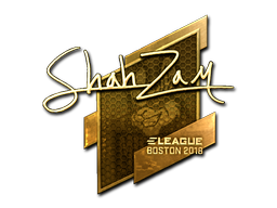 Sticker | ShahZaM (Goud) | Boston 2018