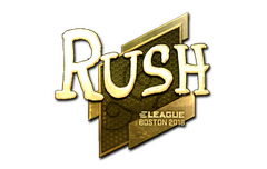 Sticker | RUSH (Gold) | Boston 2018