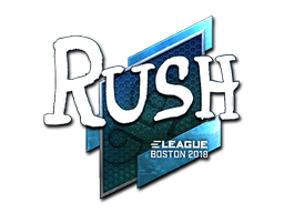 Стикер | RUSH (ламиниран) | Boston 2018