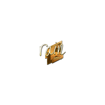 Sticker | rain (Gold) | Boston 2018 image 360x360
